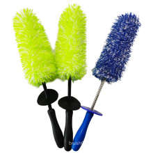 Long handle auto washing car care tools microfiber brush head car wheel brush